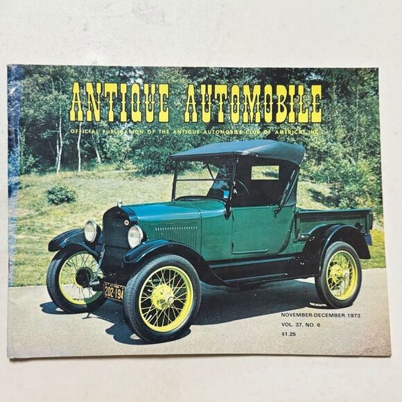 Antique Automobile 1973 Magazine November -December Volume 37 Issue 6 - Picture 1 of 4
